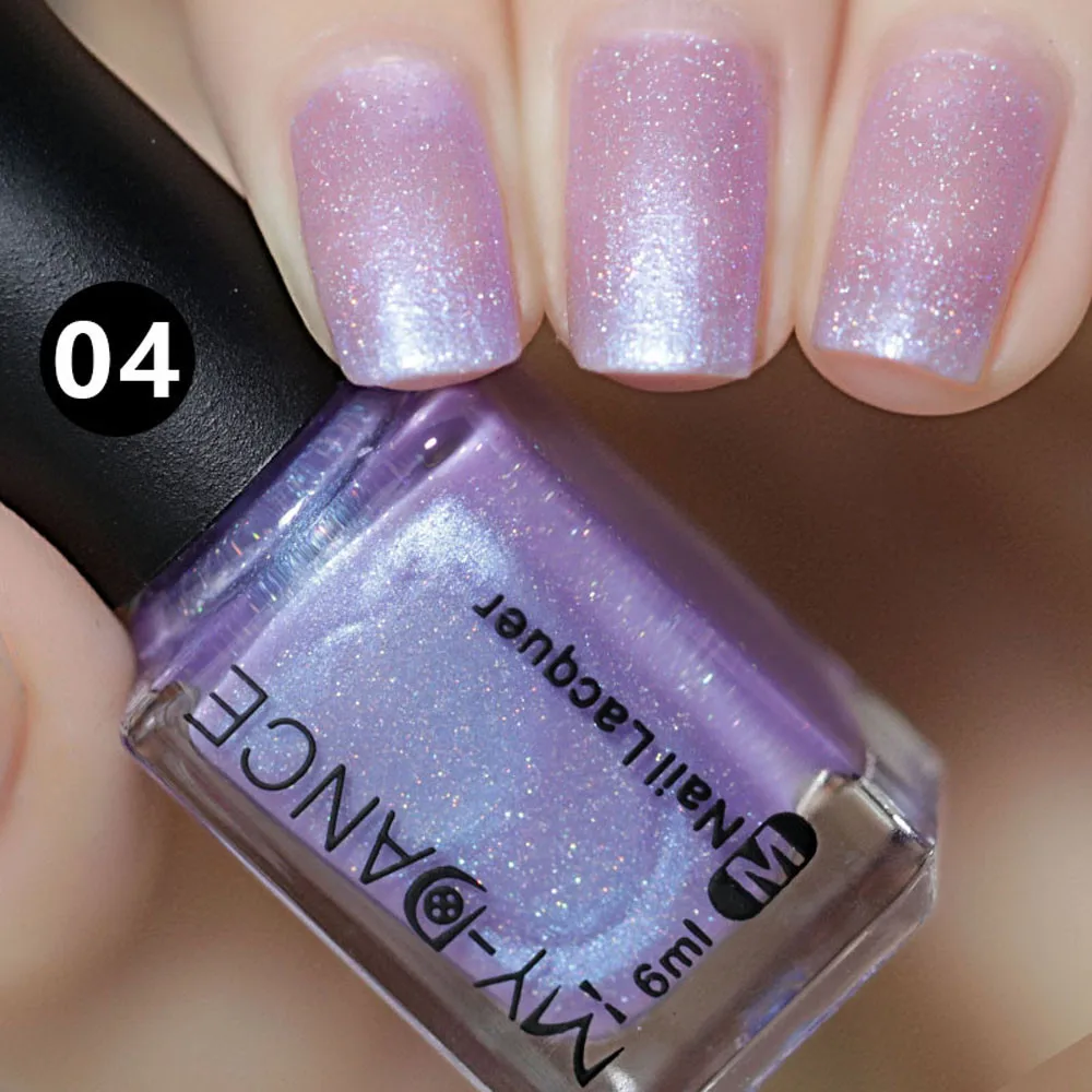 6ml Nail Polish Manicure Fashion Shell Series Stunning Effect Nail Polish Sequins Gel Nail