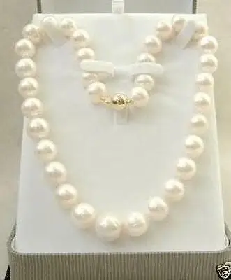 

FREE SHIPPING HOT sell new Style >>>> HUGE 13-12MM SOUTH SEA GENUINE WHITE PEARL NECKLACE