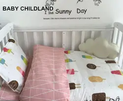 Детское постельное белье комплект из 3 предметов постельные принадлежности лист + наволочка + пододеяльник детские кроватки постельных