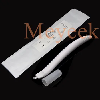 

50PCS Newest Permanent Makeup Disposable Microblading Manual Pen with 14Pin Blade for 3D Eyebrow Embroidery Blister Package