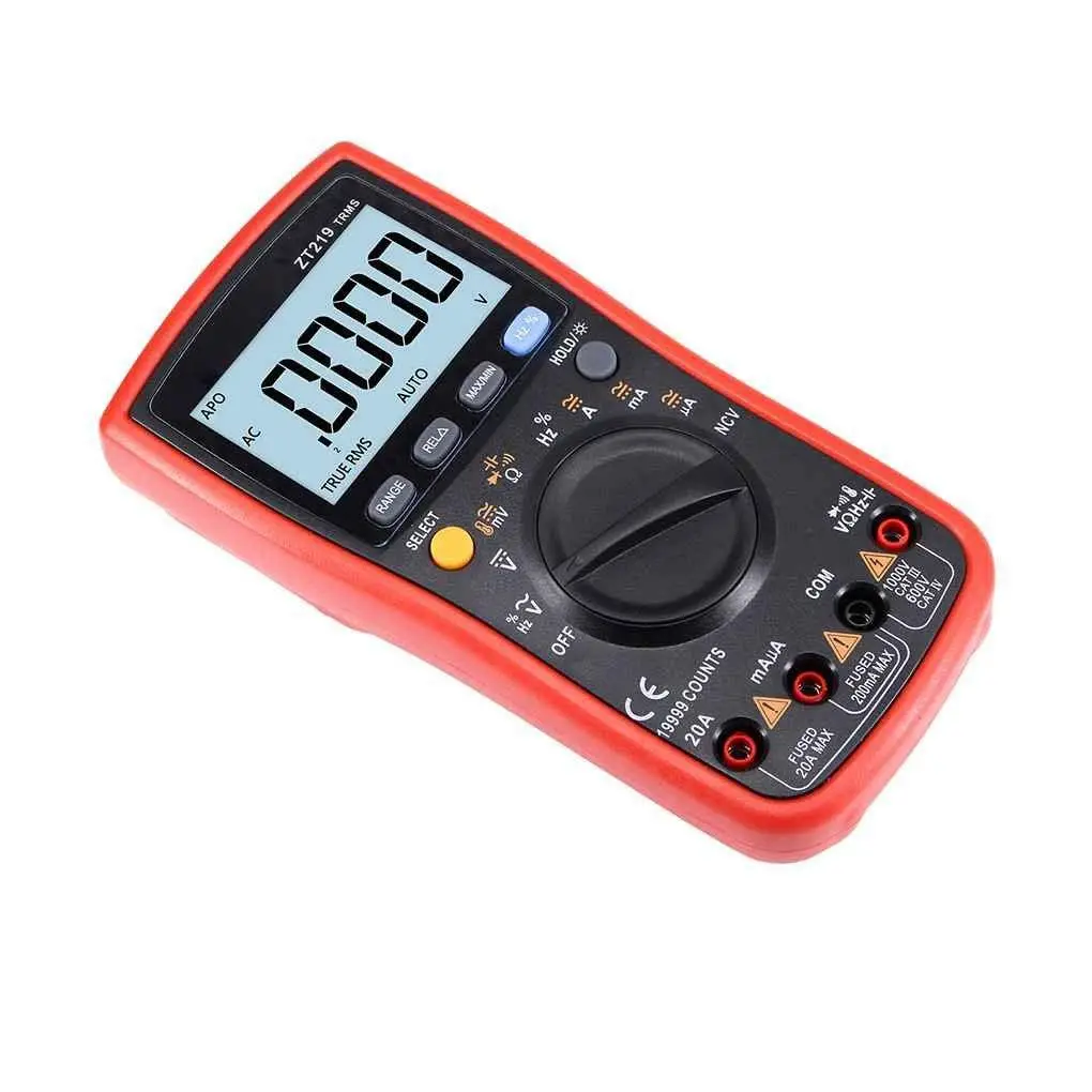 

THGS ZT219 19999 Word Digital Multimeter Automatic Range High Precision Backlit Display Digital Multimeter