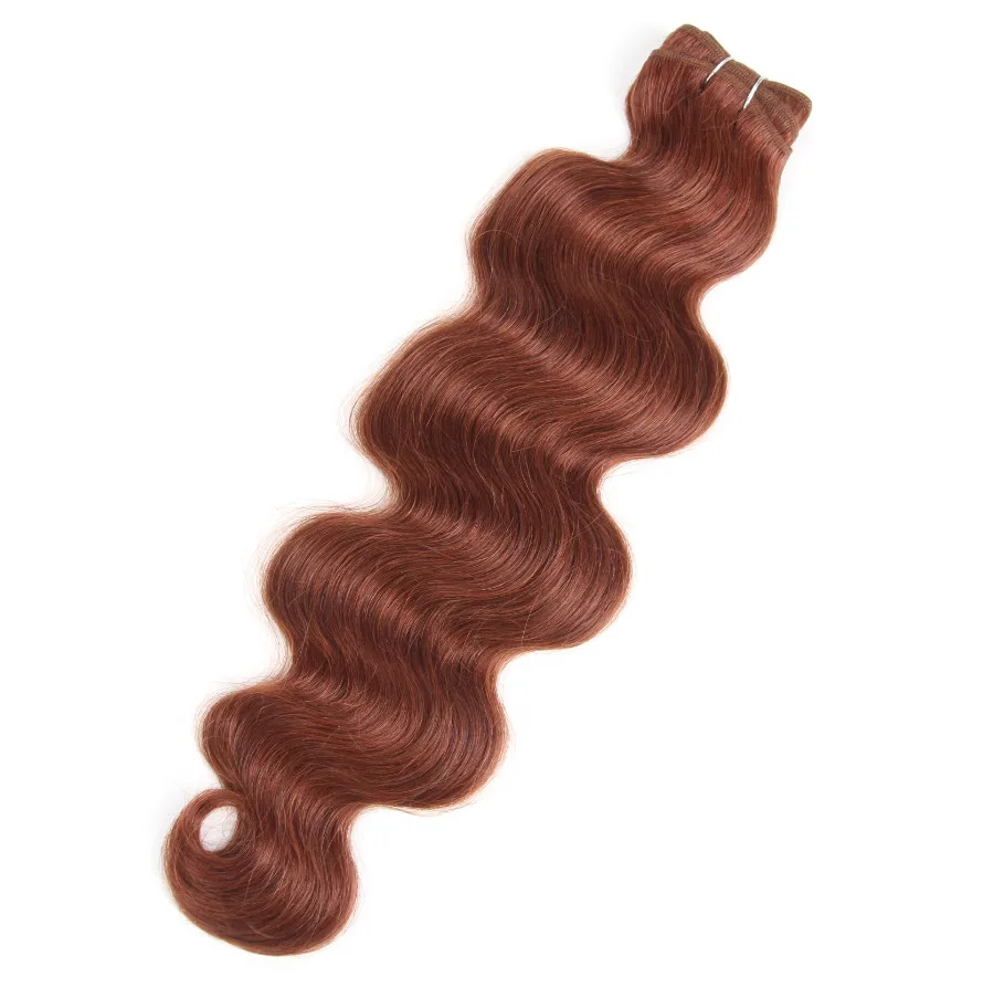Joedir бразильские человеческие волосы Remy, волнистые волосы, цвет пианино, окрашенные светлые волосы пряди 113 г/шт - Цвет волос: #33