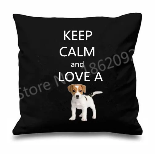 Novelty Anjing Jack Russell Terrier Sarung Bantal Lucu Anjing