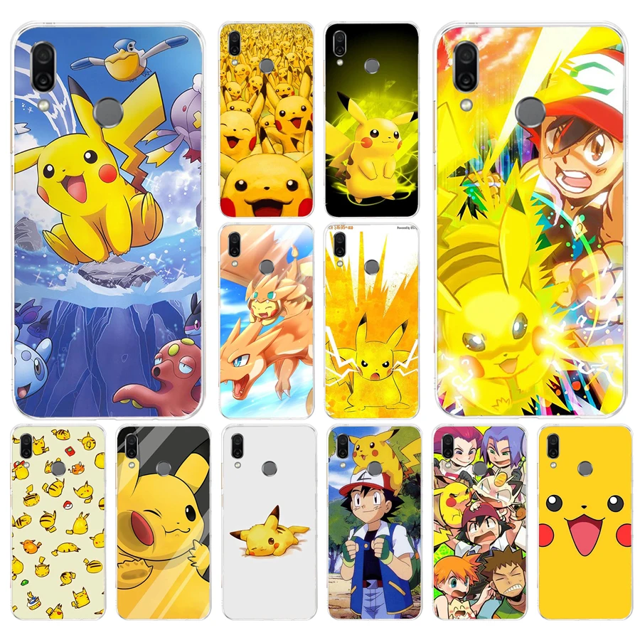 

265FG Pokemons Characters gift Soft Silicone Tpu Cover phone Case for huawei Honor 8 Lite 8X