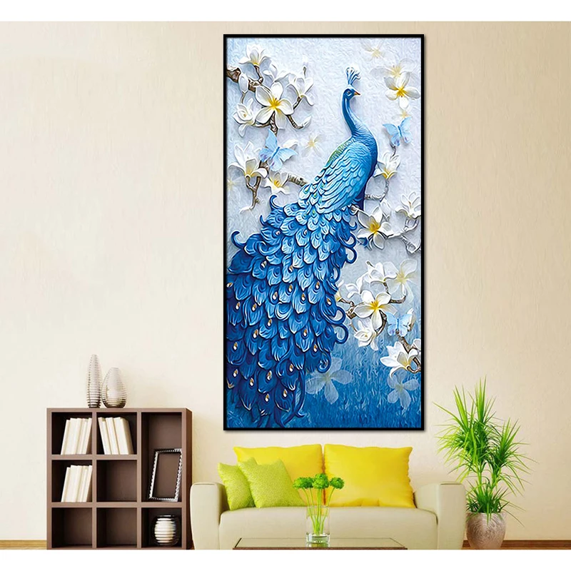 Diamond-Embroidery-Animal-Peacock-Full-square-Rhinestone-5D-DIY-Diamond-Painting-Cross-Stitch-Diamond-Mosaic-Home