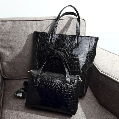 crocodile shopper bag