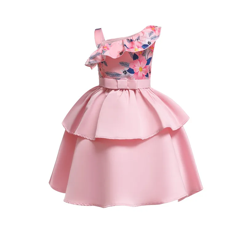 

Children clothing girl princess party dress for girls baby printing dress princess party dress girls clothes for 2-10 year