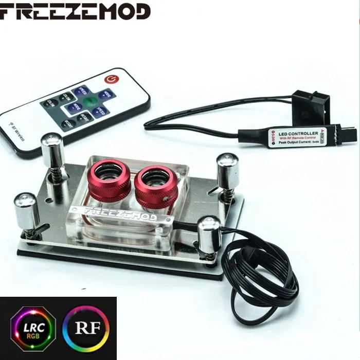 FREEZEMOD CPU Acrylic top water cooling block sprayable liquid block