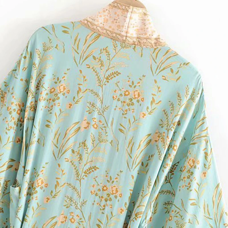 Boho Chic Summer Vintage Floral Print Kimono Women 2019 Fashion Cardigan With Sashes Beach Blouses Shirts Blusas Mujer Boho Chic Summer Vintage Floral Print Kimono Women 2019 Fashion Cardigan With Sashes Beach Blouses Shirts Blusas Mujer