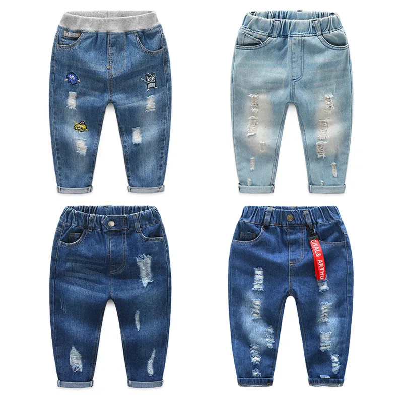 Autumn Fashion 1-7T Baby Pants Boys Jeans Children Clothing Teenager Trousers Bottom Boys Pants Baby Jeans Denim Kids Clothes