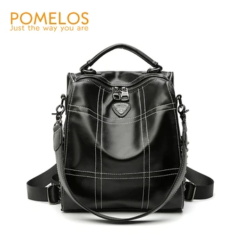 

POMELOS Backpack Women Fashion Backpack For Women High Quality PU Leather Backpack Travel Rucksack Women Back Pack School Girls