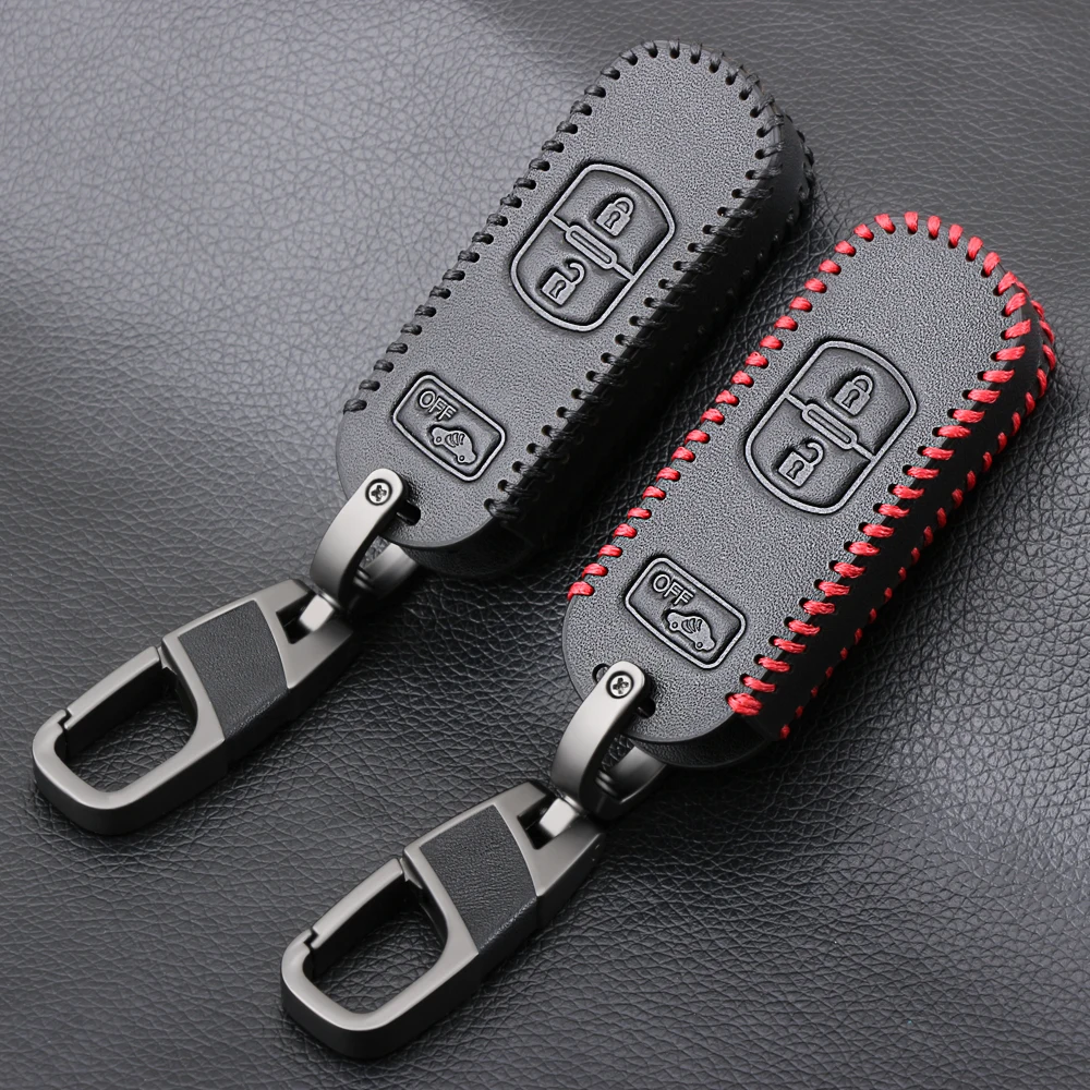 

Leather Car Key Cover Remote Fob Case For MAZDA 2 3 5 6 CX-3 CX-4 CX-5 CX-7 CX-9 Speed Miata MX5 Shell Jacket Protector 3 Button
