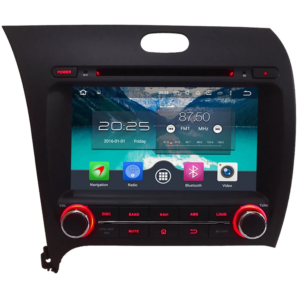 

8" Android 6.0 4GB RAM Octa Core 4G WIFI Car DVD Radio Player For Kia Forte Cerato K3 Left Hand Driving 2013 2014 2015 2016 2017