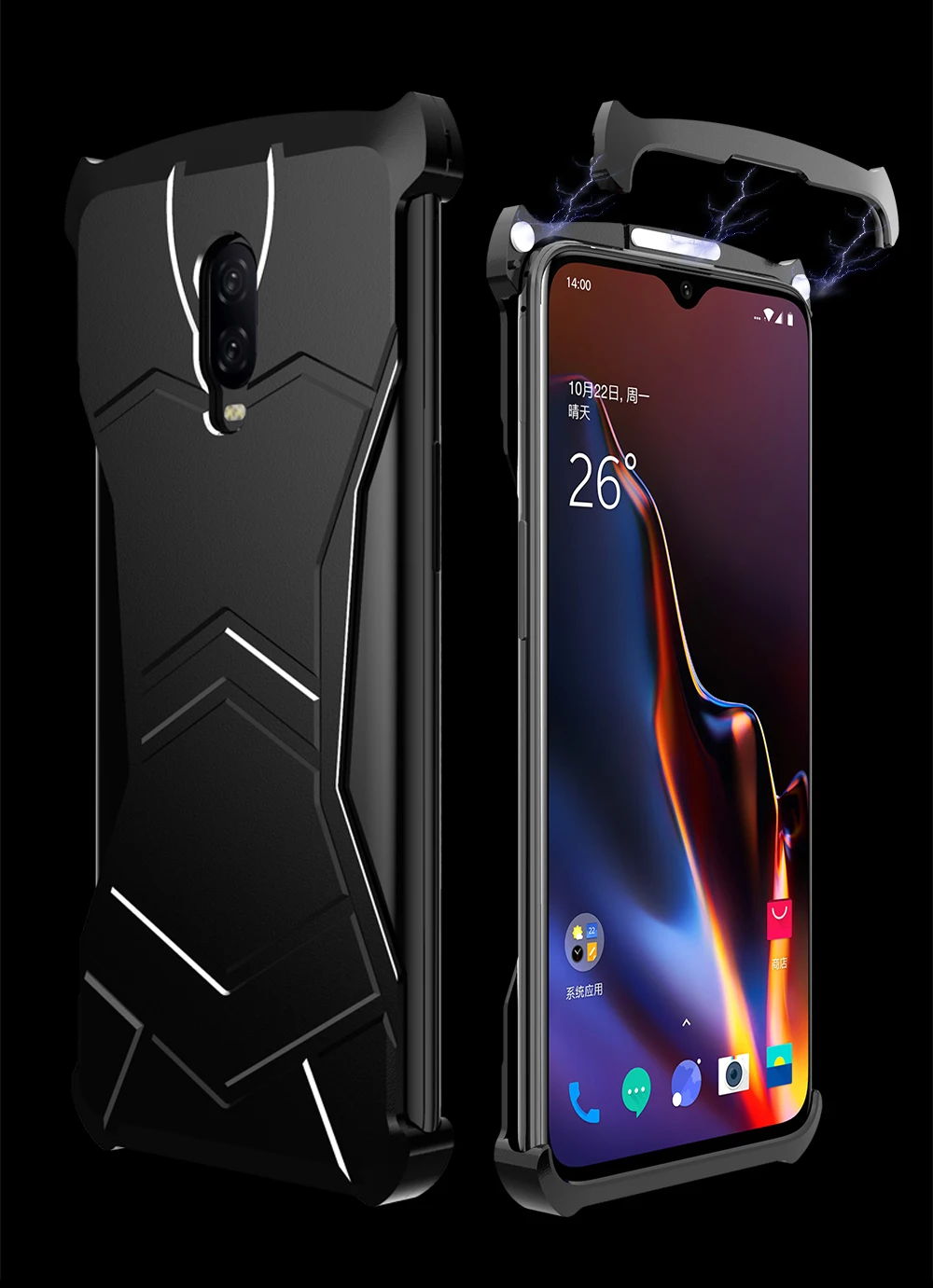 R-Just роскошный пантера чехол для телефона Магнитный для Oneplus 6T Алюминиевый бампер Магнитная Защитная крышка оболочки для Oneplus 6T