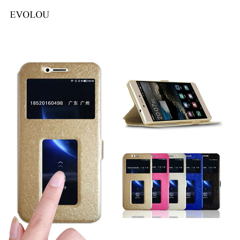 Чехол подставка EVOLOU с окошком для экрана Leeco Le Pro 3 X720 кожаный чехол книжка
