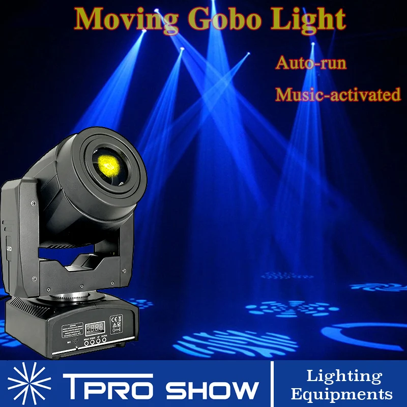 

Gobo Projector Rotate Advertising LED Light Change Auto Run Music Control 90W Head Moving Lighting Attract Guests for Shop Club
