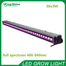 108 Вт(36x3 Вт) Полный спектр дополнительный светодиодный свет для теплицы тропических растений с листьями и фруктами 60 90 угол луча
