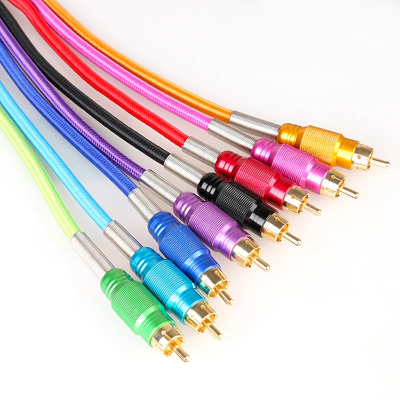

2018 Hot New 1.8M 8 Colors RCA interface cable Clip Cord Switch Hook Line For Conversion kit Power Supply
