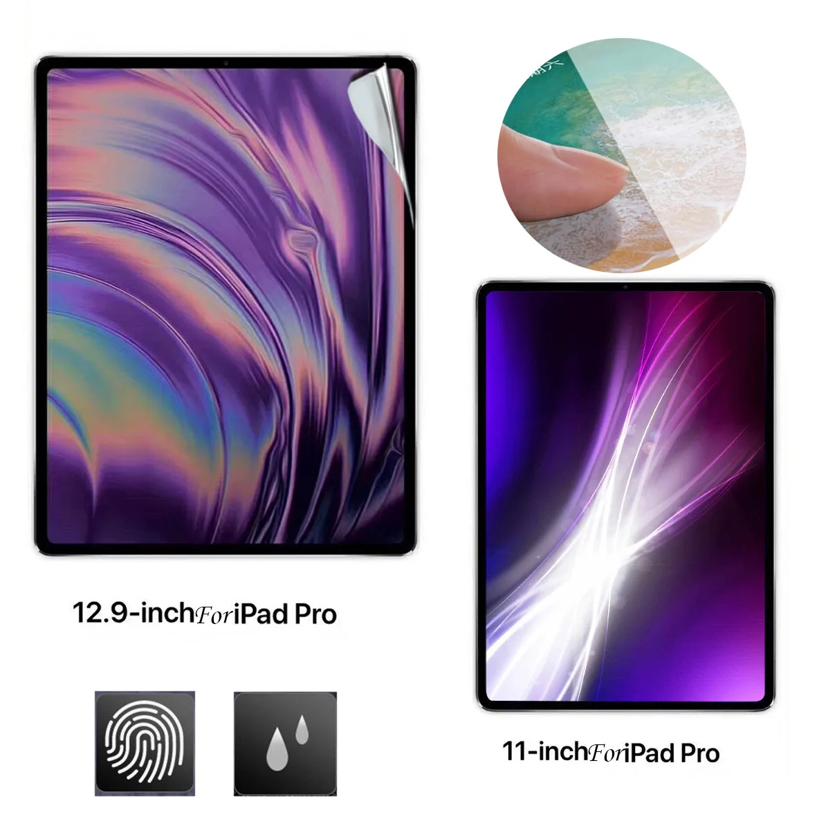 Протектор экрана для Apple iPad PRO 11/12. 9 дюймов ТПУ Мягкие Защитные пленки для экрана пленка TPU(термополиуретановая пленка) защита экрана планшета 1213#2