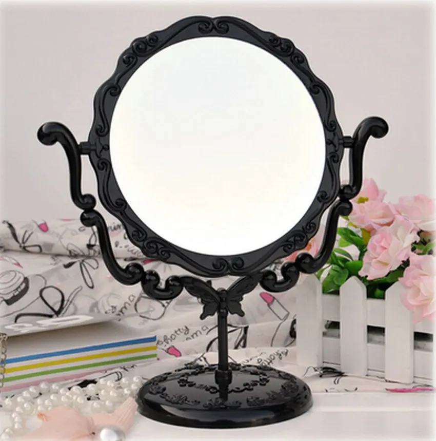 best selling 360 degree rotate cosmetic mirror double side black light
