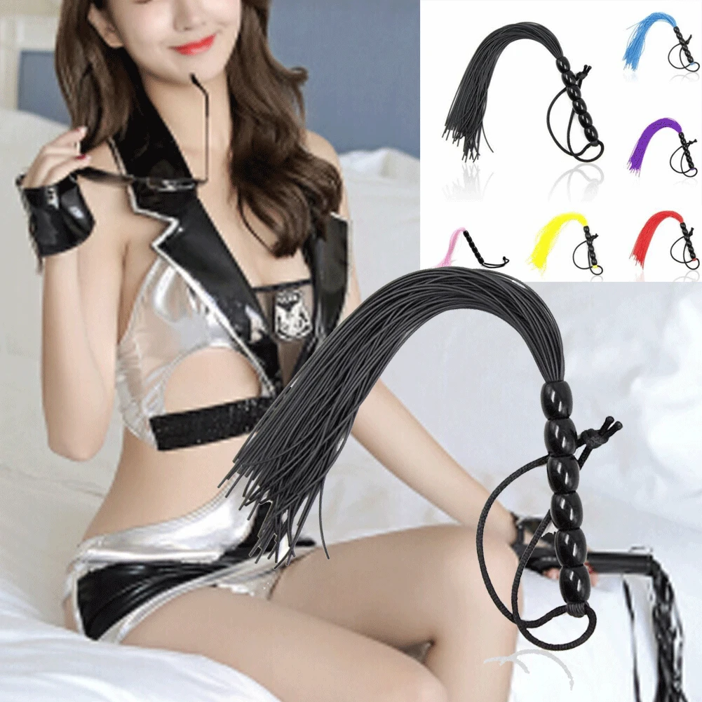 Leather-Handle-Whip-Flogger Cat-Nine Tail Adult-Role-Play-Costume Toy-Party 846
