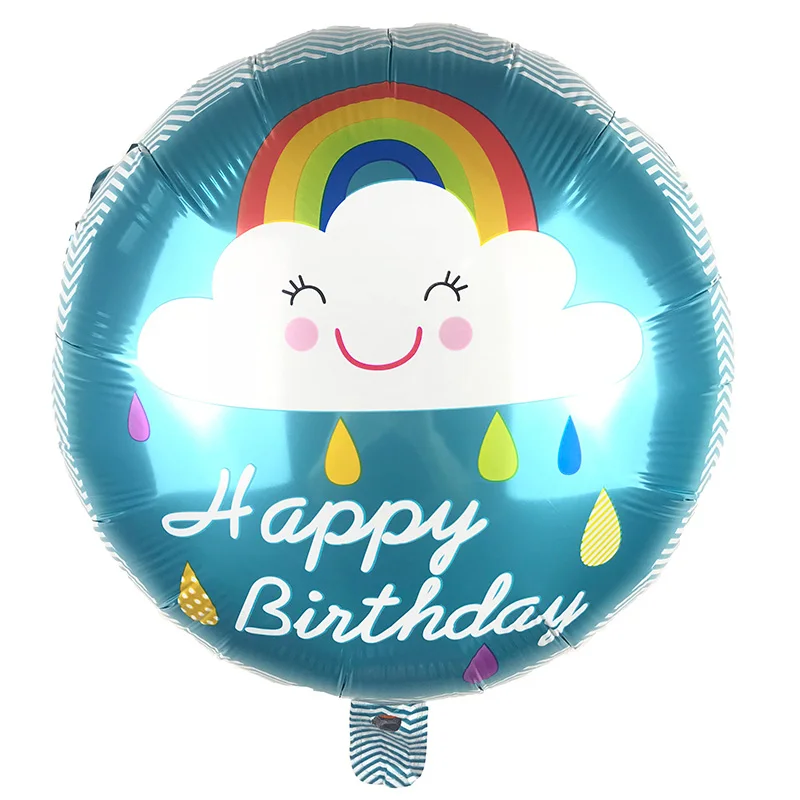 1PC large Cartoon Beautiful rainbow balloon balloon Helium balloons wedding birthday party decorations Supplies kids toy