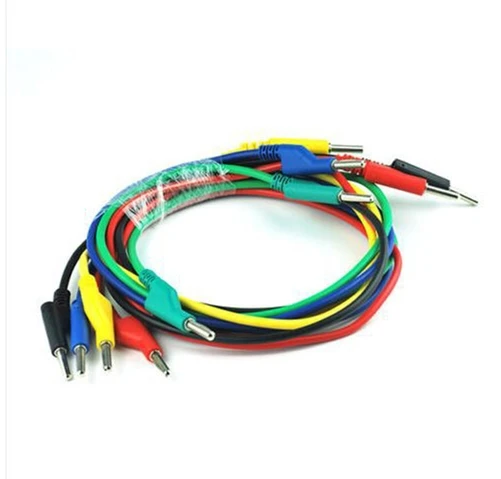 Новый 150 см/шт. 4 мм 16AWG силиконовый высоковольтный банан в банановые пробки