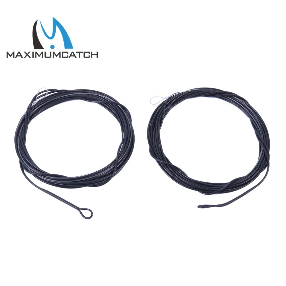Maximumcatch 2pcs 510ft 1025lb Black Color Fishing Poly Leader 6ips
