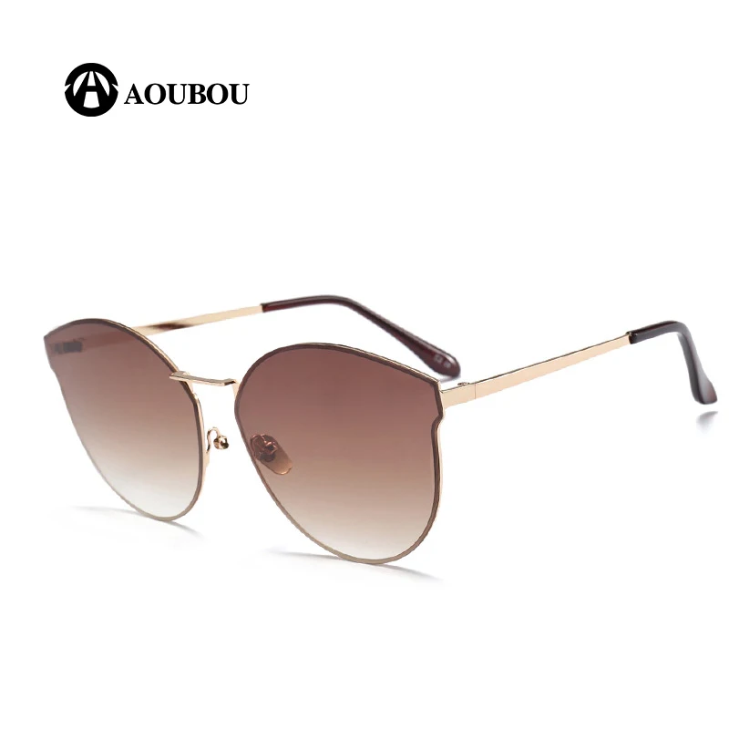 

AOUBOU Brand Luxury Women Sun glasses Fashion Round Ladies Vintage Retro Brand Designer Oversized Female SunGlasses oculos gafas