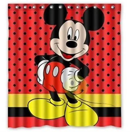 Custom 40 Mickey Mouse Pattern Bathroom Shower Curtain 40x40cm Fascinating Mickey Mouse Pattern Custom 40 Mickey Mouse Pattern Bathroom Shower Curtain 40x40cm Fascinating Mickey Mouse Pattern