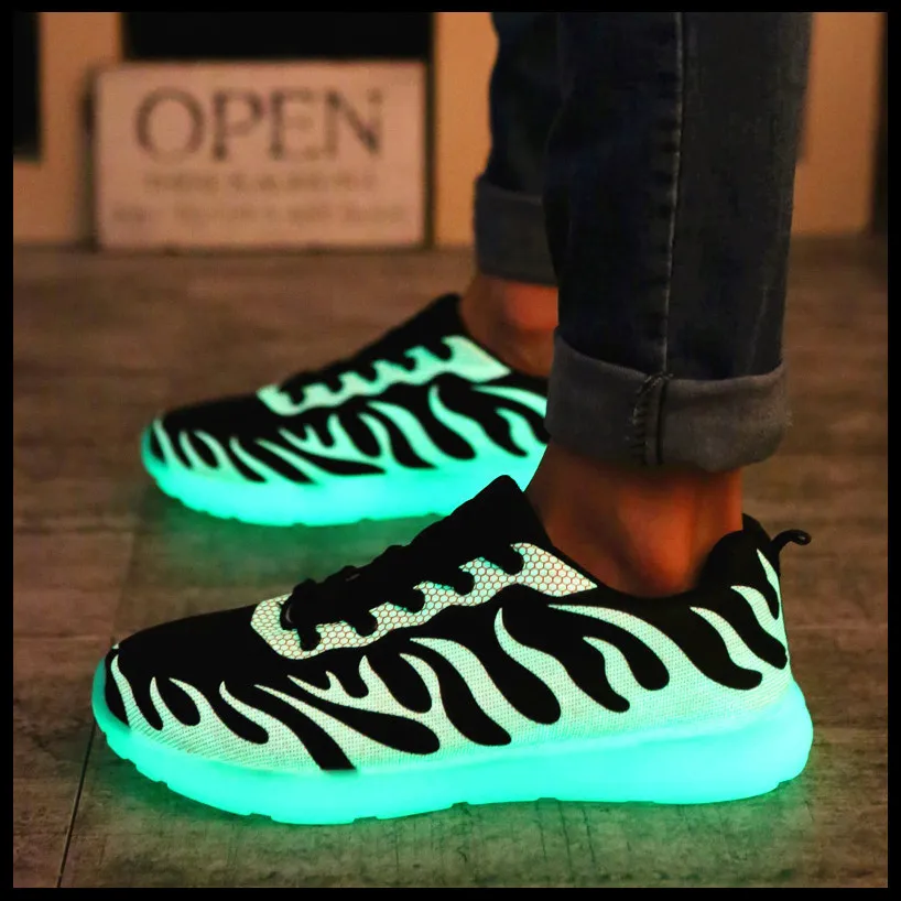 fluorescent sports shoes