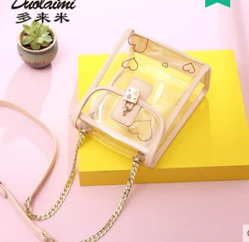 

Princess sweet lolita bag Summer and spring fashion bag girl lap cross single shoulder chain jelly bag tide women DLM034