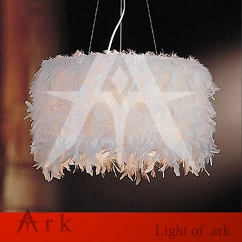 

ARK LIGHT COPY DESIGN simplicity creative children bedroom kids room feather E27 chandelier light lamp
