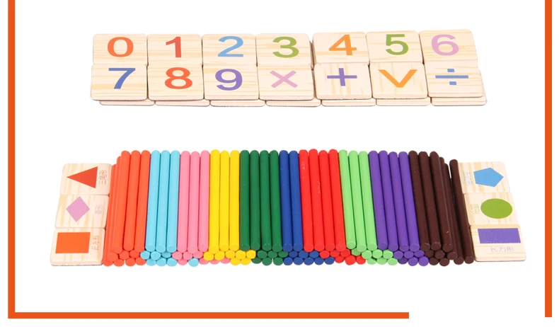 Деревянные детские игры время игрушка обучения математике дошкольного образования Монтессори математические железный ящик chil подарок