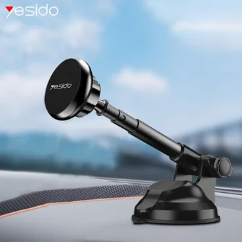 

Yesido C41 Telescopic Magnetic Car Phone Holder Stand Dashboard Windshield Sucker Car Mount Holder For iPhone Samsung Car Holder