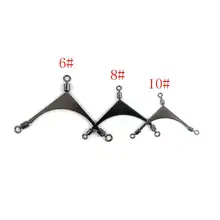 Minfishing 100 шт металлический сплиттер Rolling Вертлюги приспособления для рыбалки океан рок рыболовные аксессуары модель BDZH