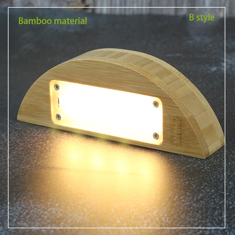 Wood Minimalist night light nursery Desk lamp 19