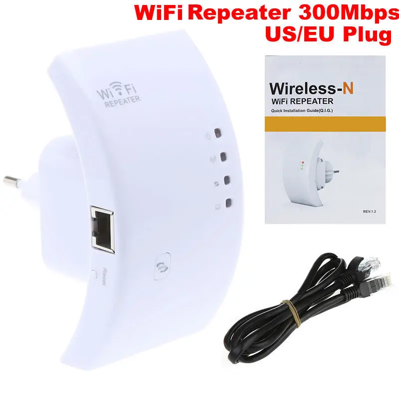 Беспроводной ретранслятор Wi Fi 300 Мбит/с|wifi repeater range extender|plug usrepeater 300mbps |
