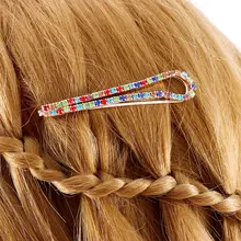 1 шт. Стразы u-образной формы, Корейская версия, кристальная черная белая заколка, женские заколки, заколки для волос, заколки для волос для девочек и женщин