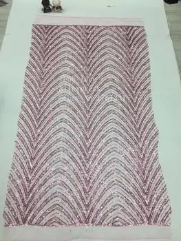 

XX30# 8 colors of embroidered sequins and twisted line patterns are used in high-end French fabrics for wedding dress dresses