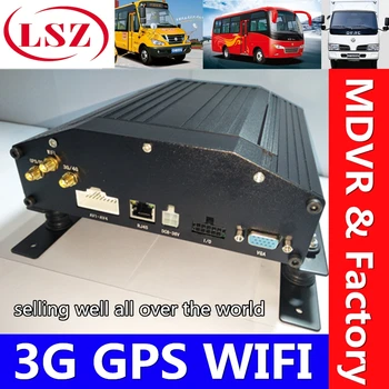 

Support custom 4-channel car DVR 3G network GPS+WIFI function 8-36V voltage H.264 compression format source factory