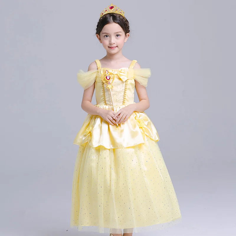 

S869 New Fashion Baer Dresl Girl three-dimensional Flower Belle Princess Dress