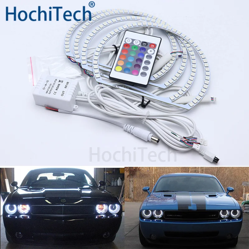 Для Dodge challenger 2008 2009 2010 2011 2012 2013 2014 разноцветные дневные ходовые огни Дневные