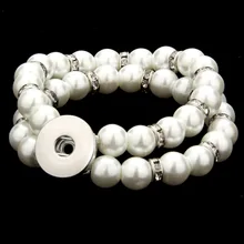 10 шт/лот жемчужные кнопки браслет ювелирный браслет кнопки для рукоделия 18 мм для женщин