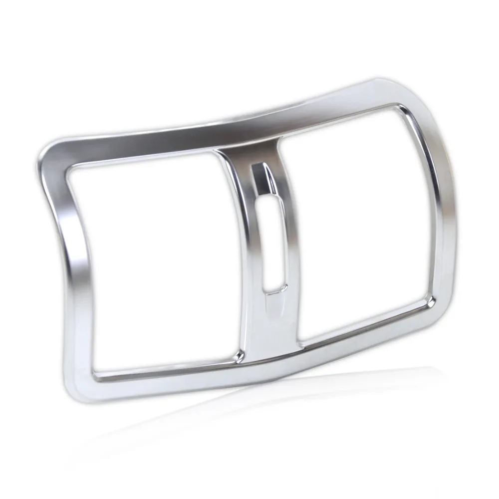 CITALL Интерьер Хромированный подлокотник коробка задний кондиционер вентиляционная крышка отделка воздуха на выходе декоративная для Mercedes Benz W212 E Класс 2013