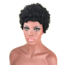 Модные Многослойные короткие вьющиеся волосы для женщин, парики для жизни, Термостойкое волокно