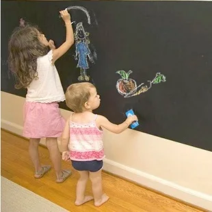 

PVC Teach children self-adhesive waterproof wallpaper kids Eco-friendly child real wall stickers blackboard wall paper wall roll