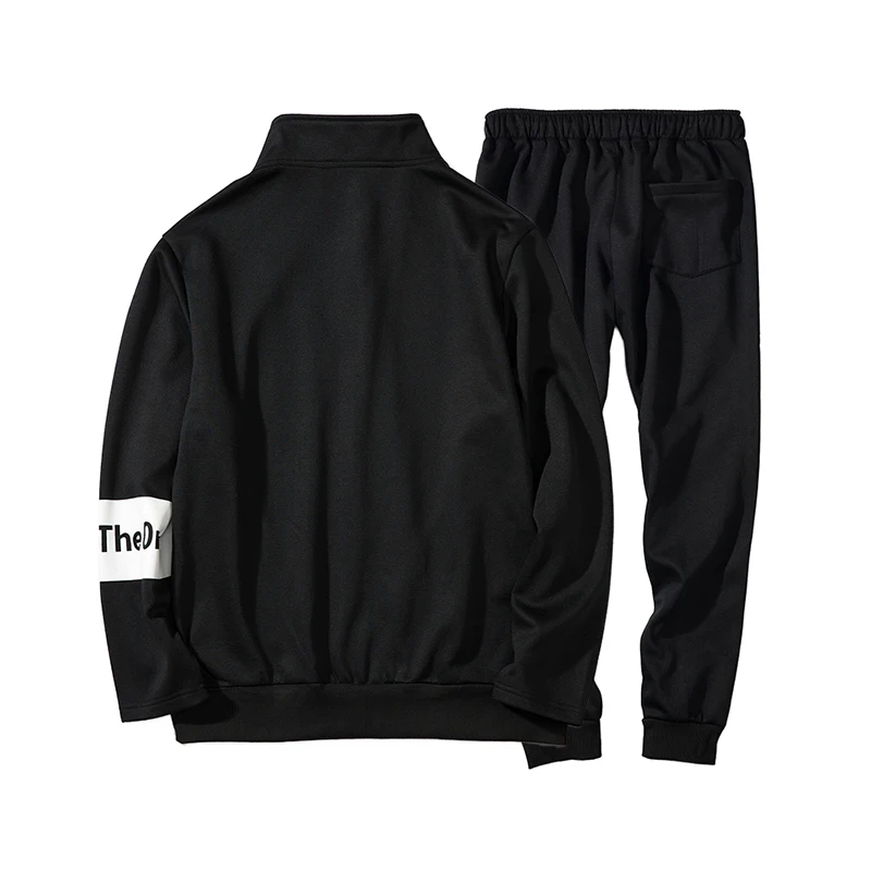 Loldeal хлопковая флисовая Толстая куртка на молнии + штаны спортивный костюм
