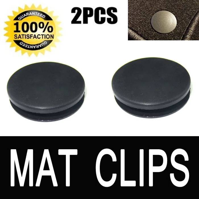 NEW GENUINE OEM BLACK CAR FLOOR MAT FIXING CLIPS 2 PCS FOR MERCEDES