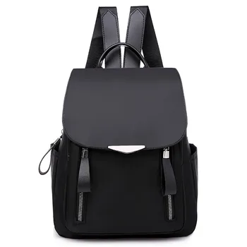 

MAIOUMY Fashion Women Outdoor Simple Oxford Zipper Contrast Color Backpack Travel Bag Chains Large Capacity Backpack hot